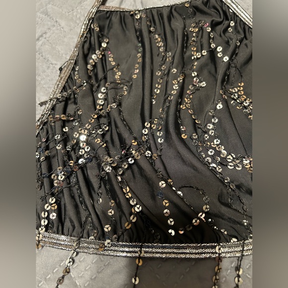 Black sequin tassel top! - Picture 2 of 3